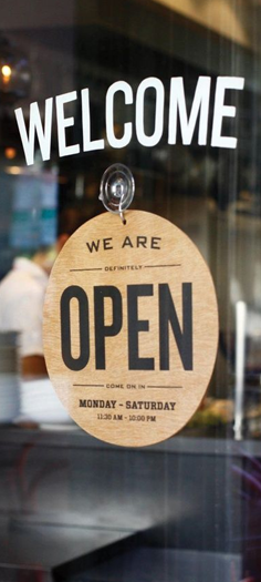 WE ARE OPEN!